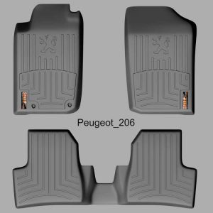 کفپوش سه بعدی پژو 206 , کفی زیر پا پژو 206