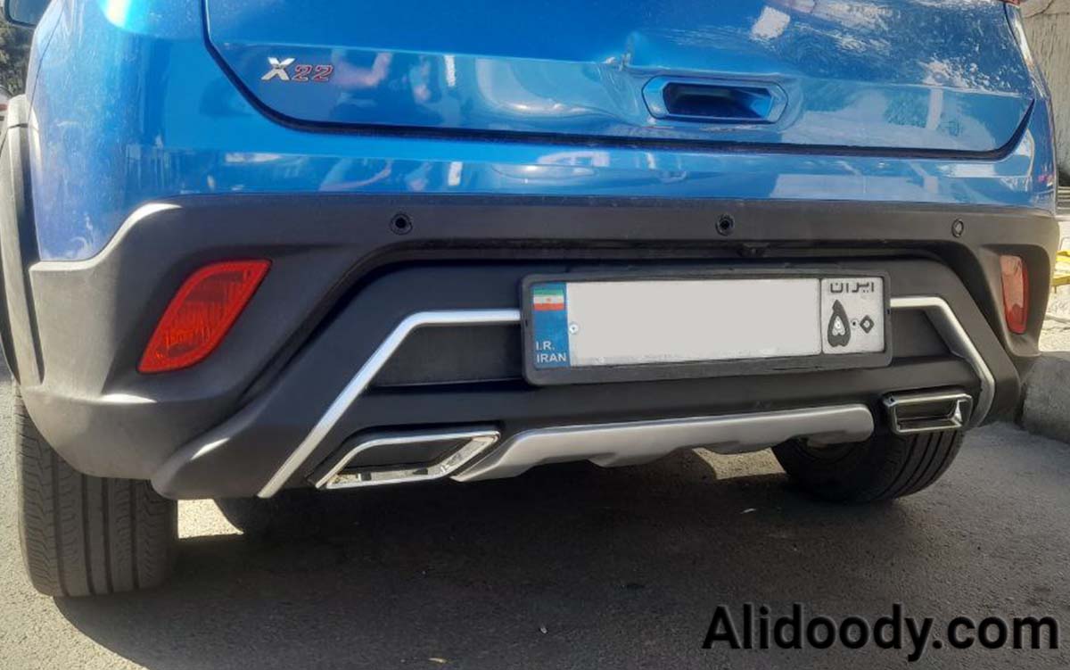 گارد و رکاب ام وی ام X22, گارد جلو و عقب X22