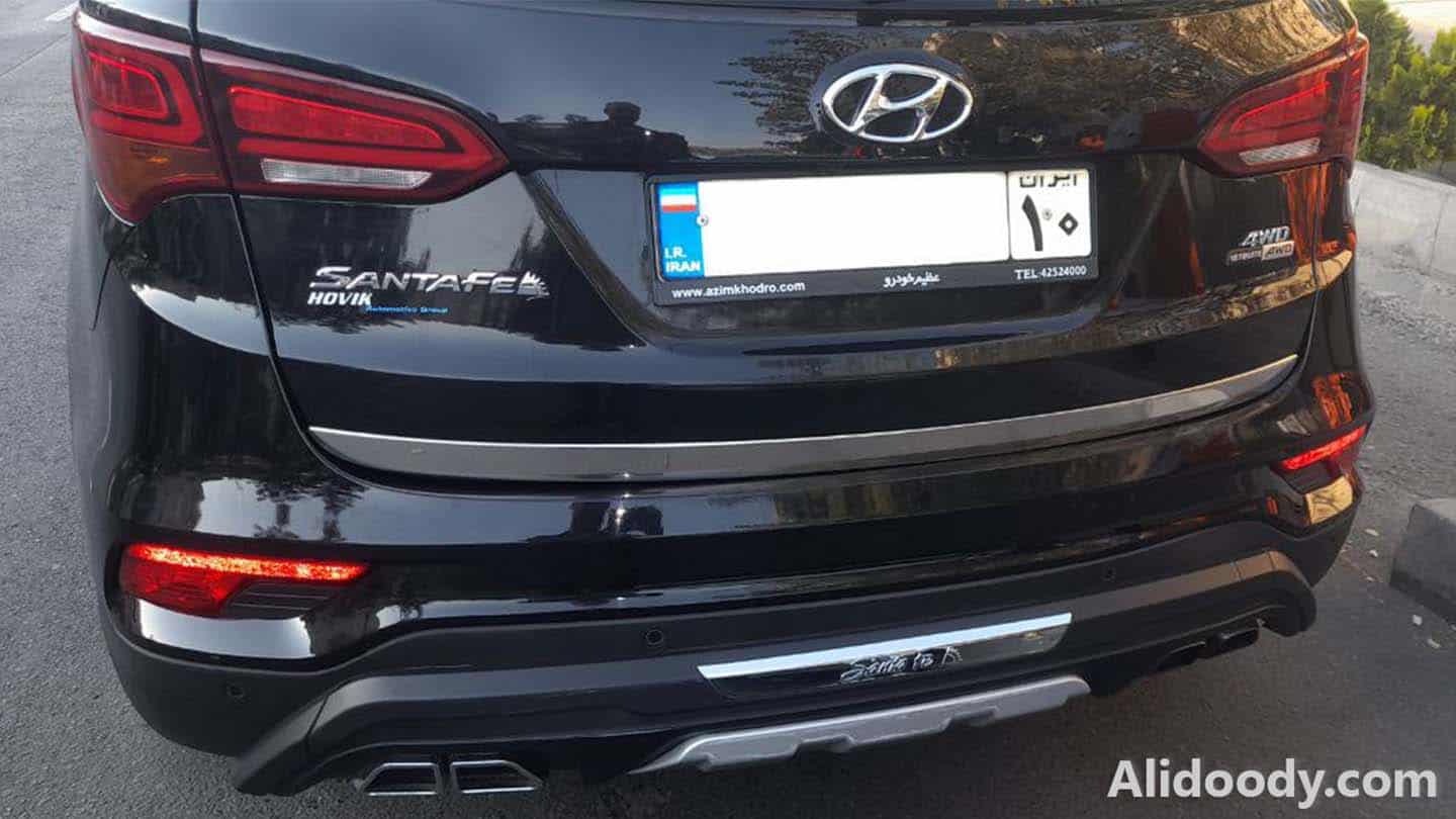 گارد و رکاب سانتافه IX45, زه استیل صندوق عقب سانتافه IX45